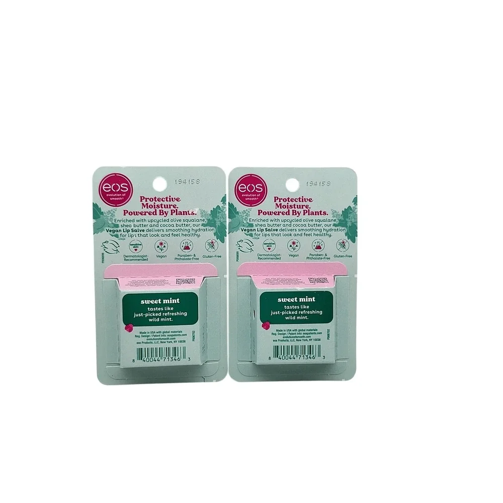 EOS Sweet Mint Plant Based Vegan‎ Lip Balm Protective Moisture
